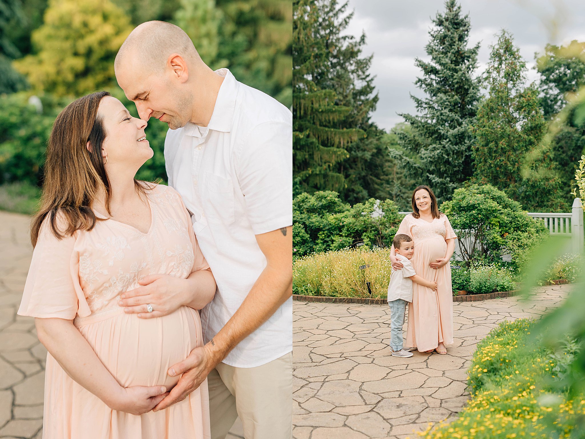 Summer Maternity photos with son, dad and momma.