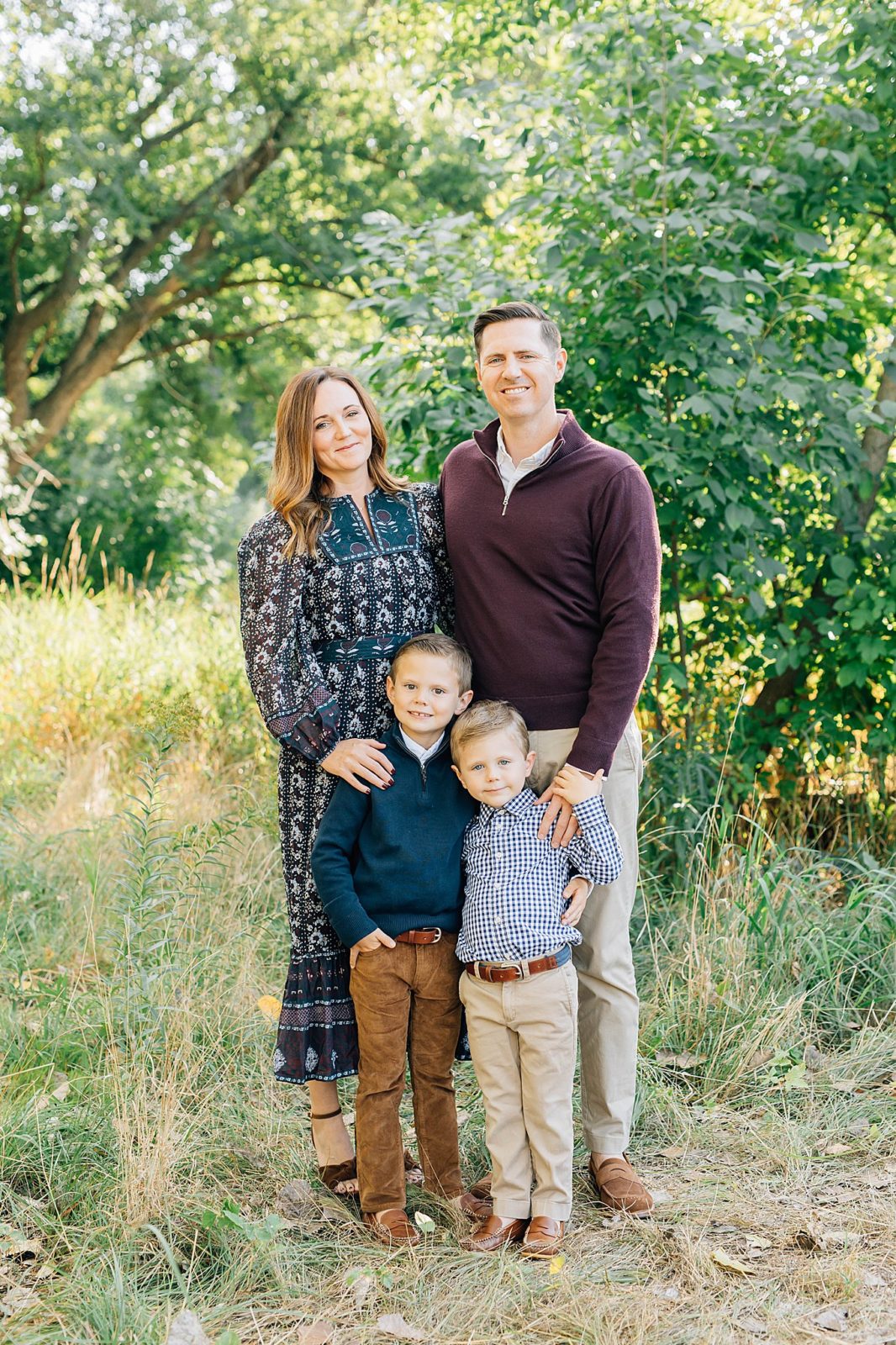 Edina Fall Family Pictures with boys - kristendyer.com